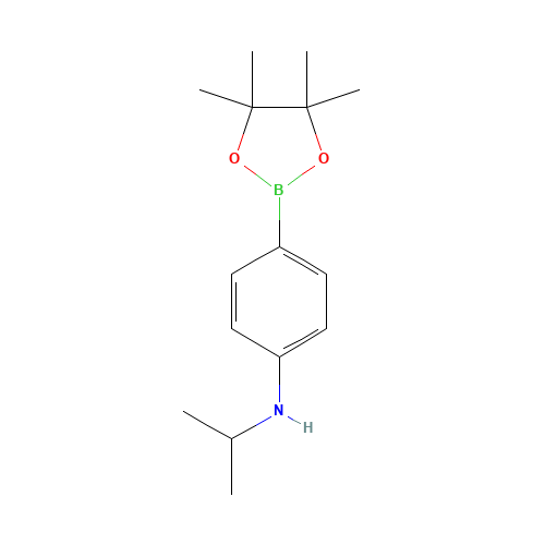 N-propan-2-yl-4-(4,4,5,5-tetramethyl-1,3,2-dioxaborolan-2-yl)aniline (CAS: 1256360-63-0) - Related Chemical Product