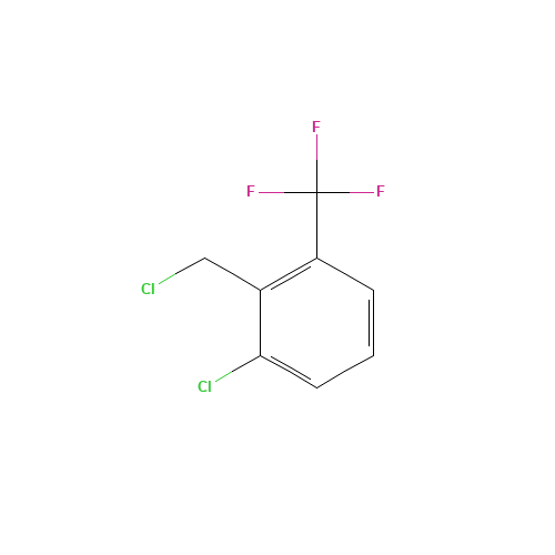 1-chloro-2-(chloromethyl)-3-(trifluoromethyl)benzene (CAS: 1228898-68-7) - Chemical Structure and Molecular Formula 