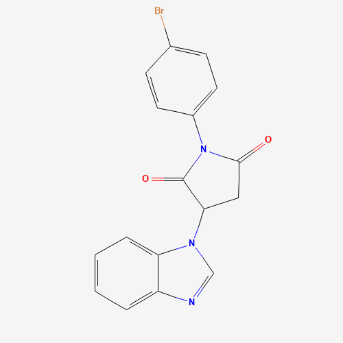 3-(benzimidazol-1-yl)-1-(4-bromophenyl)pyrrolidine-2,5-dione (CAS: 62908-91-2) - Related Chemical Product
