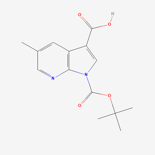5-methyl-1-[(2-methylpropan-2-yl)oxycarbonyl]pyrrolo[2,3-b]pyridine-3-carboxylic acid (CAS: 1198097-92-5) - Related Chemical Product