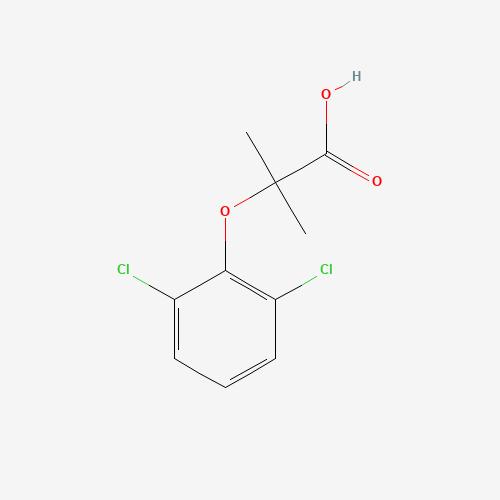 2-(2,6-dichlorophenoxy)-2-methylpropanoic acid (CAS: 16740-71-9) - Chemical Structure and Molecular Formula 