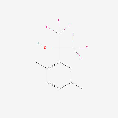 2-(2,5-dimethylphenyl)-1,1,1,3,3,3-hexafluoropropan-2-ol (CAS: 2010-62-0) - Chemical Structure and Molecular Formula 