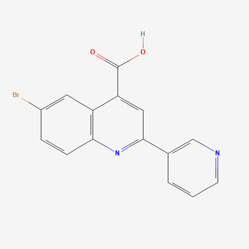 6-bromo-2-pyridin-3-ylquinoline-4-carboxylic acid (CAS: 5109-99-9) - Related Chemical Product