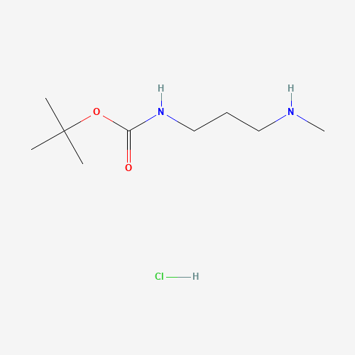 tert-butyl N-[3-(methylamino)propyl]carbamate;hydrochloride (CAS: 1188264-02-9) - Chemical Structure and Molecular Formula 