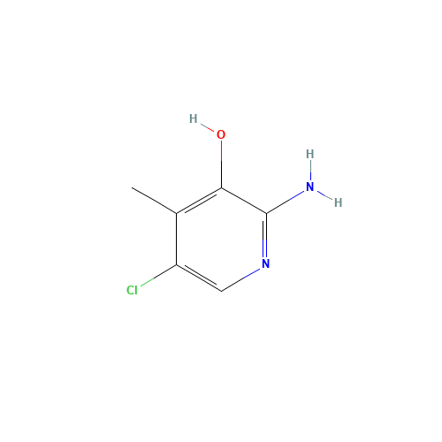 2-amino-5-chloro-4-methylpyridin-3-ol (CAS: 1003710-95-9) - Chemical Structure and Molecular Formula 