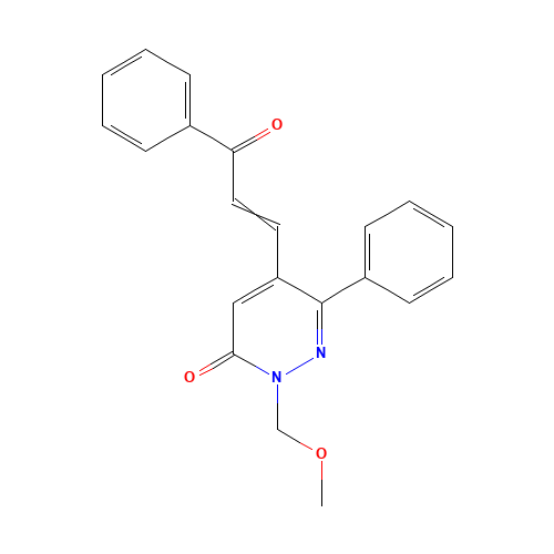 2-(methoxymethyl)-5-(3-oxo-3-phenylprop-1-enyl)-6-phenylpyridazin-3-one (CAS: 562869-98-1) - Related Chemical Product