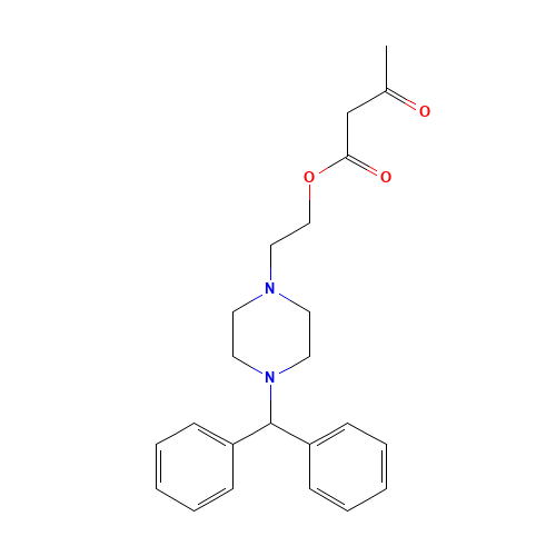 2-(4-benzhydrylpiperazin-1-yl)ethyl 3-oxobutanoate (CAS: 89226-49-3) - Related Chemical Product
