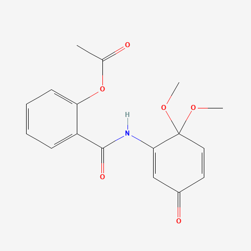 [2-[(6-methoxy-3-oxocyclohexa-1,4-dien-1-yl)carbamoyl]phenyl] acetate (CAS: 287194-31-4) - Related Chemical Product
