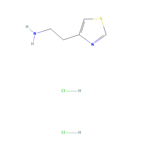 2-(1,3-thiazol-4-yl)ethanamine;dihydrochloride (CAS: 7771-09-7) - Chemical Structure and Molecular Formula 