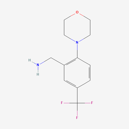 [2-morpholin-4-yl-5-(trifluoromethyl)phenyl]methanamine (CAS: 892502-14-6) - Related Chemical Product