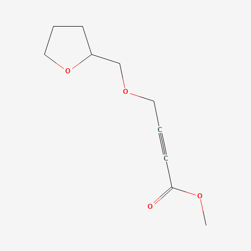 methyl 4-(oxolan-2-ylmethoxy)but-2-ynoate (CAS: 1279015-73-4) - Chemical Structure and Molecular Formula 