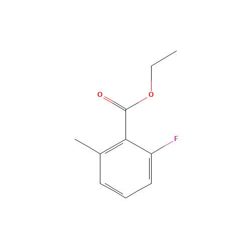ethyl 2-fluoro-6-methylbenzoate (CAS: 90259-30-6) - Chemical Structure and Molecular Formula 