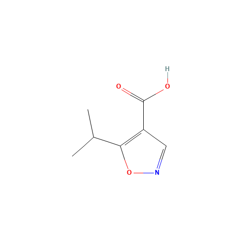 5-propan-2-yl-1,2-oxazole-4-carboxylic acid (CAS: 134541-05-2) - Chemical Structure and Molecular Formula 