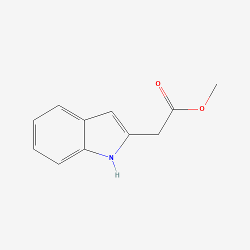 methyl 2-(1H-indol-2-yl)acetate (CAS: 21422-40-2) - Chemical Structure and Molecular Formula 