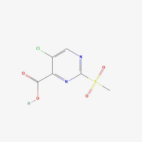 5-chloro-2-methylsulfonylpyrimidine-4-carboxylic acid (CAS: 38275-34-2) - Chemical Structure and Molecular Formula 