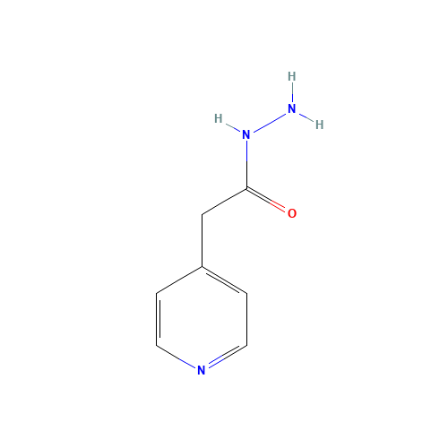 2-pyridin-4-ylacetohydrazide (CAS: 69583-00-2) - Chemical Structure and Molecular Formula 