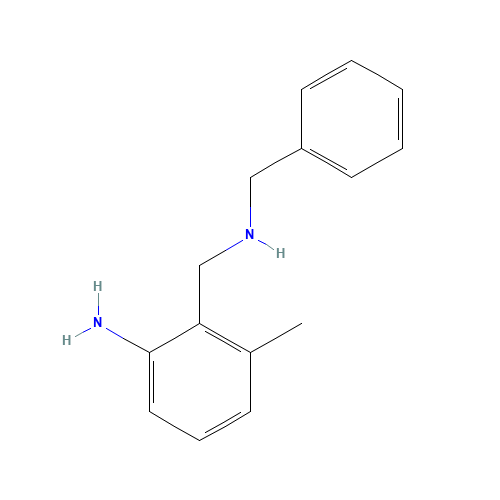 2-[(benzylamino)methyl]-3-methylaniline (CAS: 76285-45-5) - Chemical Structure and Molecular Formula 
