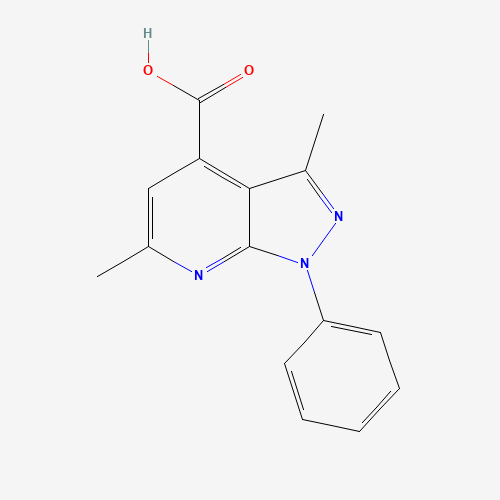 3,6-dimethyl-1-phenylpyrazolo[3,4-b]pyridine-4-carboxylic acid (CAS: 319923-90-5) - Related Chemical Product