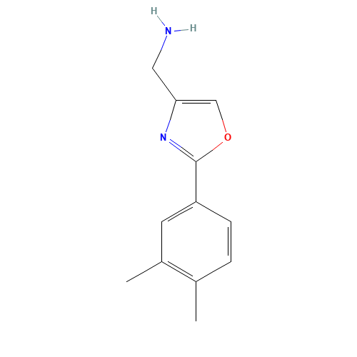 [2-(3,4-dimethylphenyl)-1,3-oxazol-4-yl]methanamine (CAS: 885273-38-1) - Related Chemical Product
