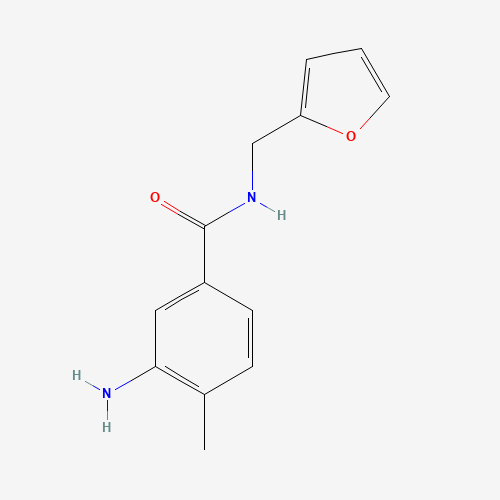 3-amino-N-(furan-2-ylmethyl)-4-methylbenzamide (CAS: 926192-92-9) - Chemical Structure and Molecular Formula 