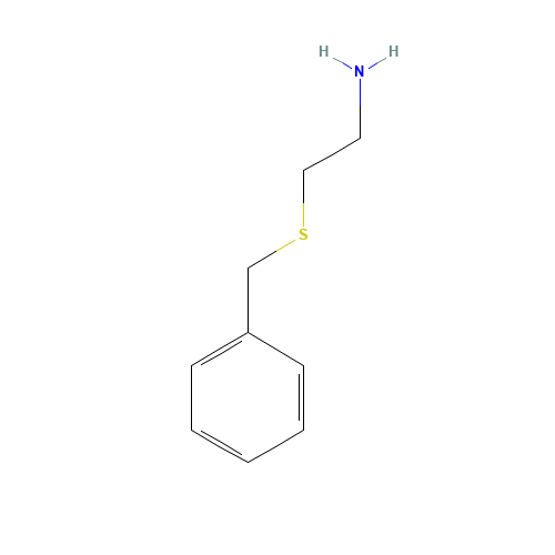 2-benzylsulfanylethanamine (CAS: 1007-54-1) - Chemical Structure and Molecular Formula 