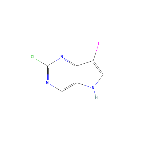 2-chloro-7-iodo-5H-pyrrolo[3,2-d]pyrimidine (CAS: 1152475-50-7) - Related Chemical Product