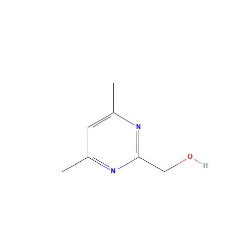 (4,6-dimethylpyrimidin-2-yl)methanol (CAS: 54198-72-0) - Chemical Structure and Molecular Formula 