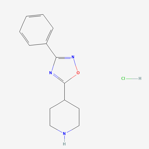 3-phenyl-5-piperidin-4-yl-1,2,4-oxadiazole;hydrochloride (CAS: 614731-49-6) - Related Chemical Product
