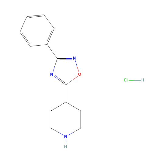3-phenyl-5-piperidin-4-yl-1,2,4-oxadiazole;hydrochloride (CAS: 614731-49-6) - Related Chemical Product