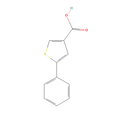 5-phenylthiophene-3-carboxylic acid (CAS: 99578-58-2) - Chemical Structure and Molecular Formula 