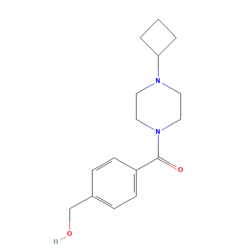 (4-cyclobutylpiperazin-1-yl)-[4-(hydroxymethyl)phenyl]methanone (CAS: 1000404-85-2) - Related Chemical Product
