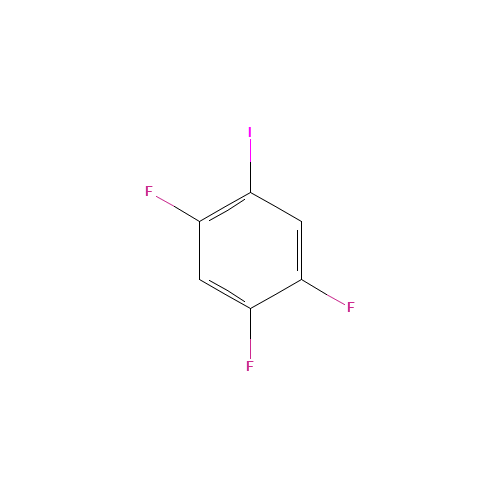 1,2,4-trifluoro-5-iodobenzene (CAS: 17533-08-3) - Chemical Structure and Molecular Formula 