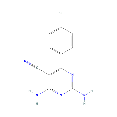 2,4-diamino-6-(4-chlorophenyl)pyrimidine-5-carbonitrile (CAS: 99973-69-0) - Related Chemical Product