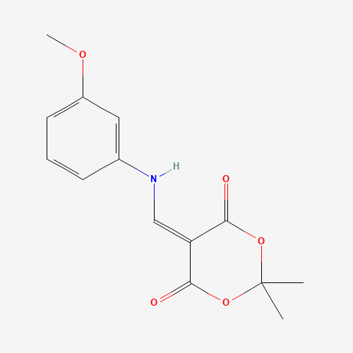 5-[(3-methoxyanilino)methylidene]-2,2-dimethyl-1,3-dioxane-4,6-dione (CAS: 213699-52-6) - Related Chemical Product