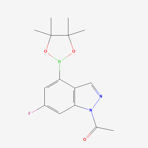 1-[6-fluoro-4-(4,4,5,5-tetramethyl-1,3,2-dioxaborolan-2-yl)indazol-1-yl]ethanone (CAS: 1333319-78-0) - Related Chemical Product