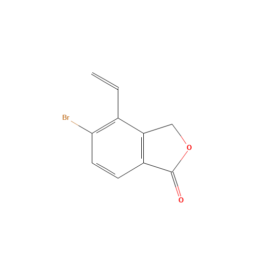 5-bromo-4-ethenyl-3H-2-benzofuran-1-one (CAS: 1255208-72-0) - Chemical Structure and Molecular Formula 