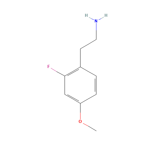 2-(2-fluoro-4-methoxyphenyl)ethanamine (CAS: 402832-76-2) - Chemical Structure and Molecular Formula 