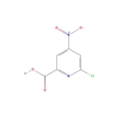 6-chloro-4-nitropyridine-2-carboxylic acid (CAS: 1060809-81-5) - Chemical Structure and Molecular Formula 
