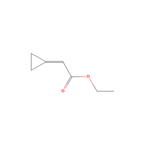 ethyl 2-cyclopropylideneacetate (CAS: 74592-36-2) - Chemical Structure and Molecular Formula 