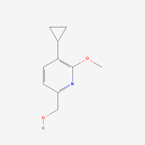 (5-cyclopropyl-6-methoxypyridin-2-yl)methanol (CAS: 1310948-13-0) - Chemical Structure and Molecular Formula 