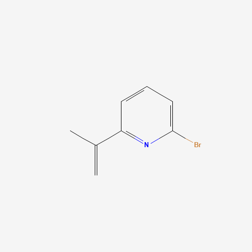 2-bromo-6-prop-1-en-2-ylpyridine (CAS: 118775-68-1) - Chemical Structure and Molecular Formula 
