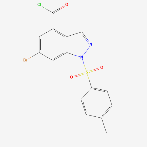 6-bromo-1-(4-methylphenyl)sulfonylindazole-4-carbonyl chloride (CAS: 1245466-11-8) - Related Chemical Product