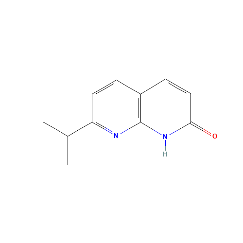 7-propan-2-yl-1H-1,8-naphthyridin-2-one (CAS: 69587-85-5) - Chemical Structure and Molecular Formula 
