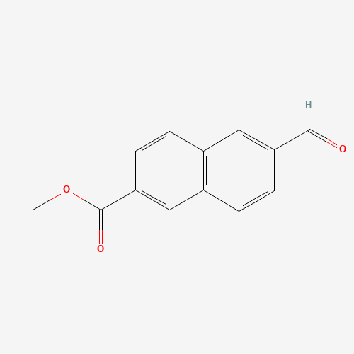 methyl 6-formylnaphthalene-2-carboxylate (CAS: 7567-87-5) - Chemical Structure and Molecular Formula 