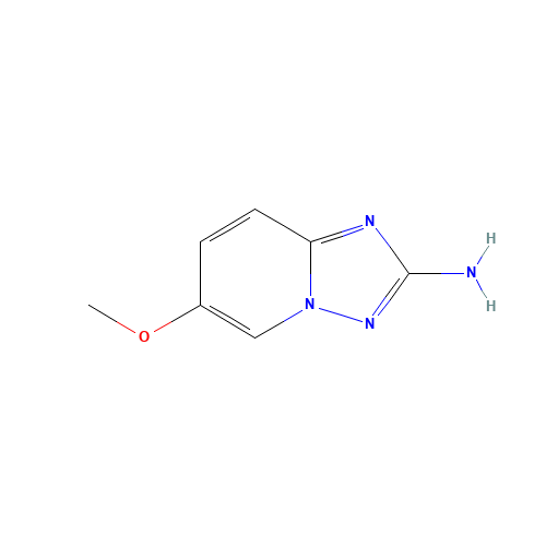 6-methoxy-[1,2,4]triazolo[1,5-a]pyridin-2-amine (CAS: 1092394-15-4) - Chemical Structure and Molecular Formula 