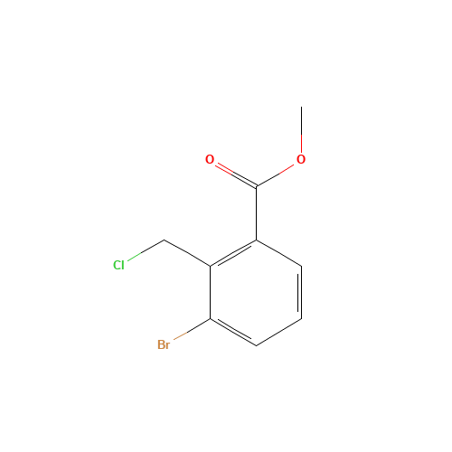 methyl 3-bromo-2-(chloromethyl)benzoate (CAS: 914220-72-7) - Chemical Structure and Molecular Formula 