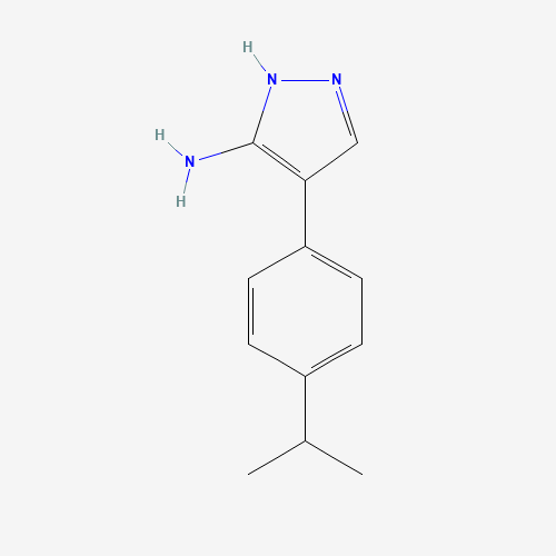 4-(4-propan-2-ylphenyl)-1H-pyrazol-5-amine (CAS: 1066675-89-5) - Related Chemical Product