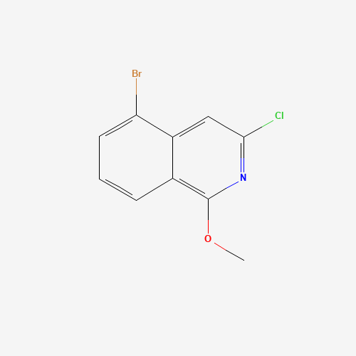 5-bromo-3-chloro-1-methoxyisoquinoline (CAS: 1215767-91-1) - Chemical Structure and Molecular Formula 