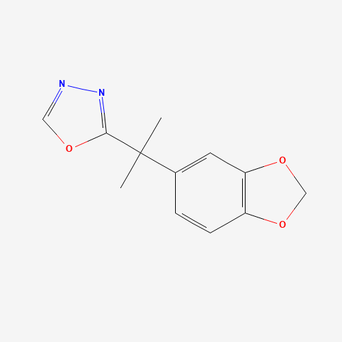 2-[2-(1,3-benzodioxol-5-yl)propan-2-yl]-1,3,4-oxadiazole (CAS: 251958-52-8) - Related Chemical Product
