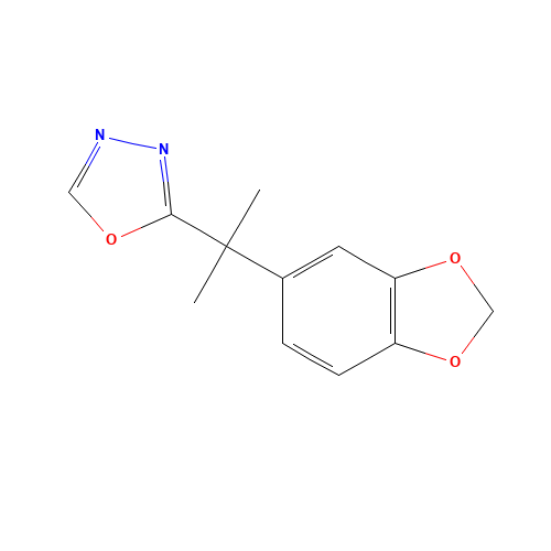 2-[2-(1,3-benzodioxol-5-yl)propan-2-yl]-1,3,4-oxadiazole (CAS: 251958-52-8) - Related Chemical Product